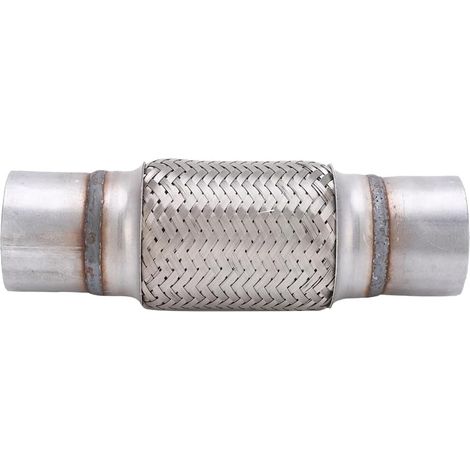 Tuyau flexible d'échappement - 2,5 X 10 Pouces Tuyau Flexible en Acier Inoxydable Tube à Joint pour les Camions de Voiture (1/5)