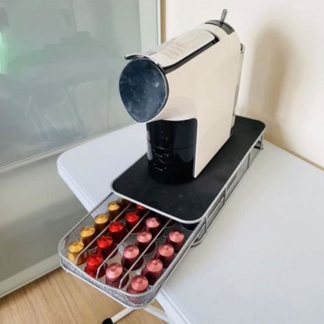 Porte Capsules Caf 40Pc Support Rangement Tiroir Caf DISTRIBUTEUR DE CAPSULES CAFE (1/4)