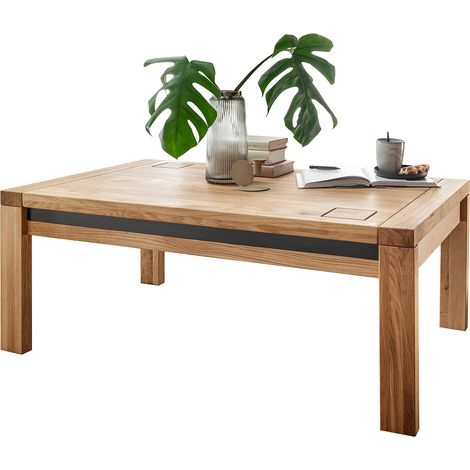 Couchtisch 118x70 cm modern in massiver Eiche WINCHESTER-69 (1/4)