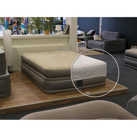 Pack matelas gonflable Prime Comfort 2 places Intex + Drap housse (1/5)