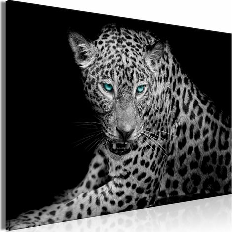 Tableau portrait de léopard large - 120 x 80 cm (1/4)