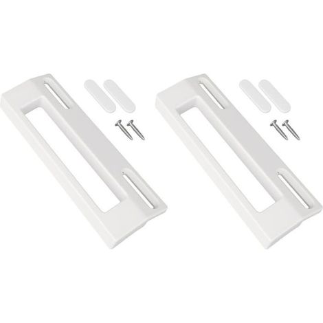 Poignée universelle pour réfrigérateur - MICH - 2 pièces - Blanc - Plastique haute qualité - Résistant à l'usure (1/4)