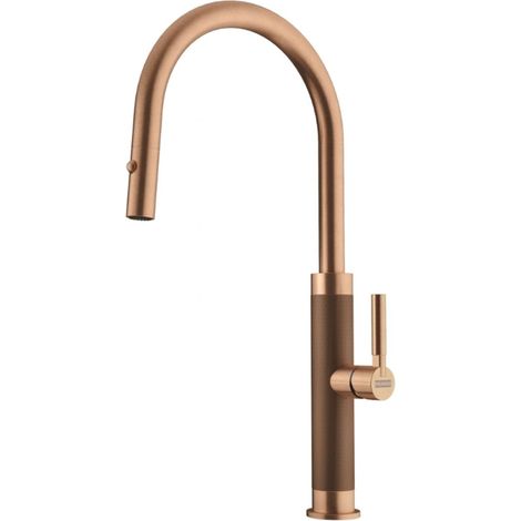 Franke Mythos Masterpiece - Spültischarmatur FG 1554.505, mit herausziehbarer Brause, Kupfer 115.0711.557