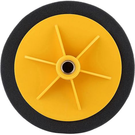 15 cm (6 Zoll) Schwamm-Felgenpolierpad-Set für Autopoliermaschinen, Schwarz, Gelb, Weinrot