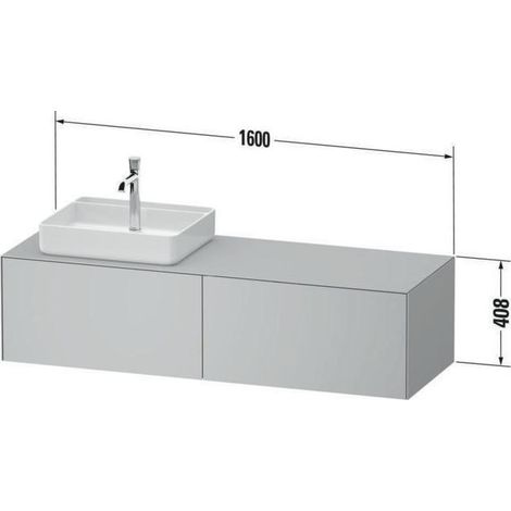 DU Konsolen-WTU wandh White Tulip 550x13 00x408mm Nordic Weiß Seidenm. 2 Ausz. (1/4)