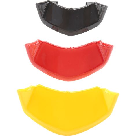 Bavette Avant Lumineuse + Ceintures de Remorquage + Grille d'Aération Décorative Remplacement pour Vespa Sprint 150 Noir Rouge Jaune (1/5)