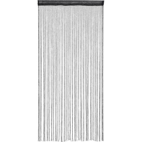 Schwarzer Polyester-Pendrill-Vorhang 1x2m (1/5)