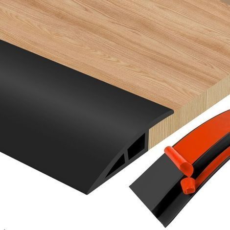 Barre de Seuil Adhesive Seuil de Porte Barre de Seuil Multiniveau pour Relier Les Joints de Sol et Les Transitions de Seuil de Moquette, Carrelage (1/4)