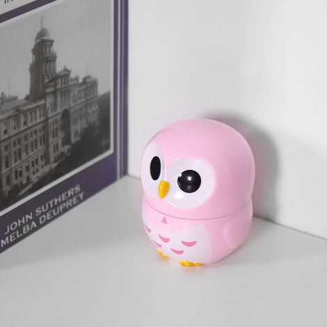 Minuteur de cuisine manuel en forme de hibou mignon, horloge mécanique pour la cuisine à domicile (rose) (1/5)