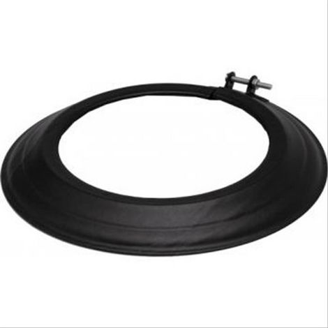 Rosace TEN acier émaillé noir mat Ø125mm