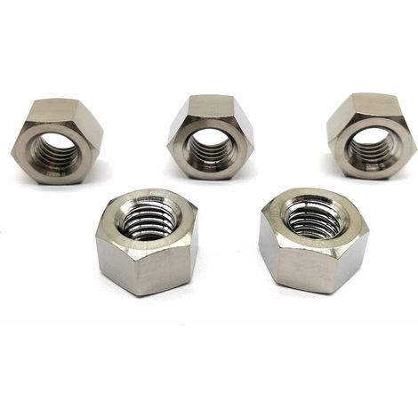 Écrou Hexagonal en Titane M3, Écrous Hexagonaux et Mecaniques DIN 934, Ecrou Frein Hexagonal de Blocage pour Vis, Boulons Filetés (1/5)