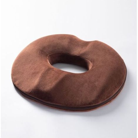 Coussin de Siège de Donut en Polyester, Coussin Orthopédique pour Hémorroïdes, Ergonomique Coussin Anti Escarres, pour Chaise Bureau Auto Voiture Fauteuil Roulant, 45cm x 40cm (Pour des hommes, Bleu m