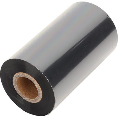 Ruban thermique mixte noir, étiquettes autocollantes en papier couché, ruban d'impression 110mm300m, transfert thermique pour imprimante (1/5)