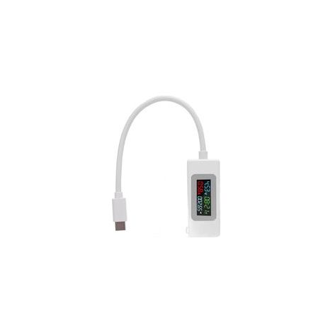 Testeur USB C 4-30V 0-6.5A Type de tension Capacité de courant Capacité de travail Détecteur du chargeur de travail (1/5)