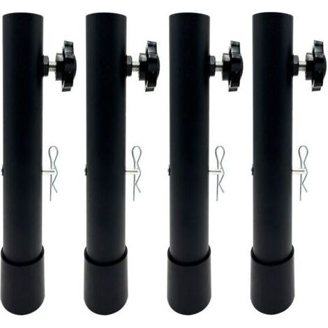 Lot De 4 Rallonges De Pieds De Table Pour Tables Pliantes Pour Pieds Pliés Et Droits, Rehausseurs De Pieds De Table Pliables Réglables, Pour Une Hauteur De (19,8 Cm) (1/5)