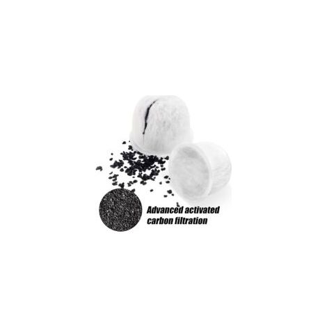 Lot de 4 Filtres à Eau de Rechange pour Wolf Gourmet, Dosettes de Filtre à Eau pour Cafetière Filtration au Charbon pour Machine à Café pour Préparer un Délicieux Café - Crezuo