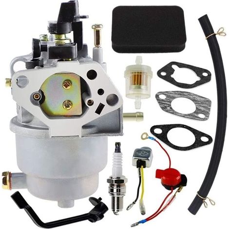 Kit carburateur pour générateur Generac GP5000 GP5500 GP6500 0J58620157 5 kW 5,5 kW 6,5 kW 389 cm³ 0G8442A111 avec filtre à air (1/4)