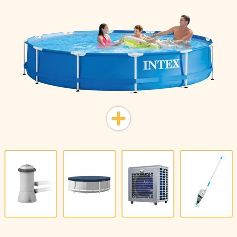 Intex Piscine Tubulaire Ronde - 366x76 cm - 5-pièces S313 (1/5)
