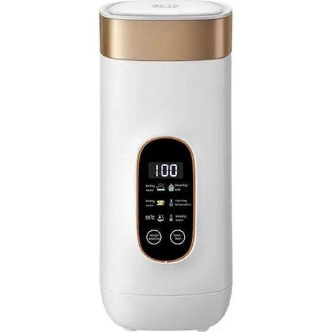 Elektrischer Thermobecher 650 ml, Warmwasserbecher mit EU-Stecker, Weiß (1/5)