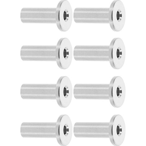 8pièces Protecteurs de Câble Acier Inoxydable Manchons de Protection Robustes pour Câbles de Garde-corps Accèssoires DIY pour Protection et Tension Kit de Manchons pour Balustrade (1/5)