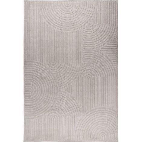 Tapis intérieur argent brillant robuste à poil court - 150 x 80 cm (1/5)
