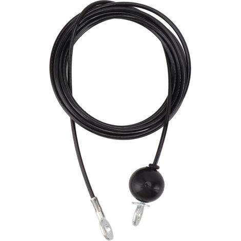 Câble de remplacement en acier robuste pour poulie de fitness, accessoire d'entraînement à domicile 5m noir pour équipement de gym