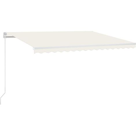 Maison Exclusive - Markise Manuell Einziehbar 400x350 cm Creme