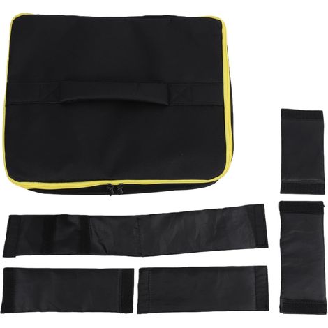 Sac de rangement pour meuleuse d'angle, boîte de transport Portable légère avec séparateurs en mousse, grande poche en filet à fermeture éclair (1/5)