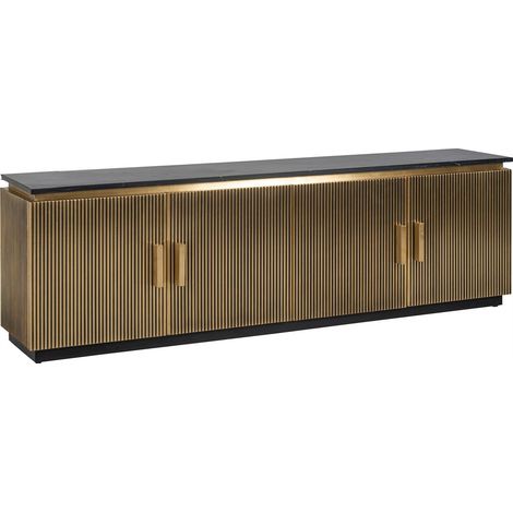 Meuble TV Ironville 4 portes - Or (1/4)