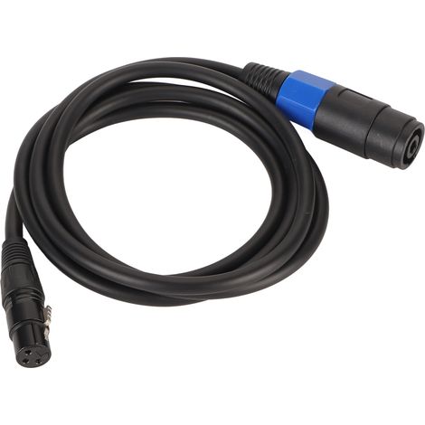Câble d'enceinte professionnel de 1,8 m (5,9 pi) de long, en PVC femelle vers XLR femelle, câble de connexion pour amplificateur en cuivre sans oxygène pour scène (1/5)