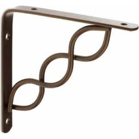 FPLUS escuadra node 14.5 cms bronce antiguo , La escuadra decorativa NODE es perfecta para fijar estanterias en superficies de madera y paredes. Este elemento de fijación para esta