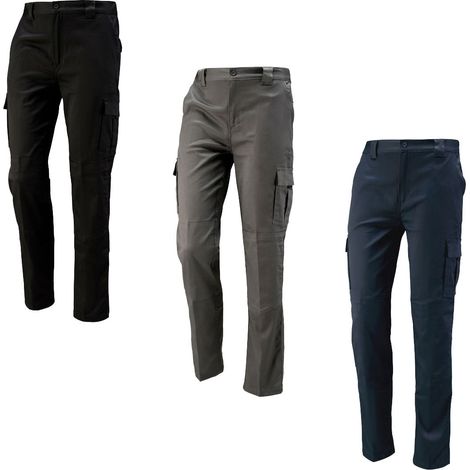 Pantaloni da lavoro multitasche Neri Denver Winter - XL - Grigio