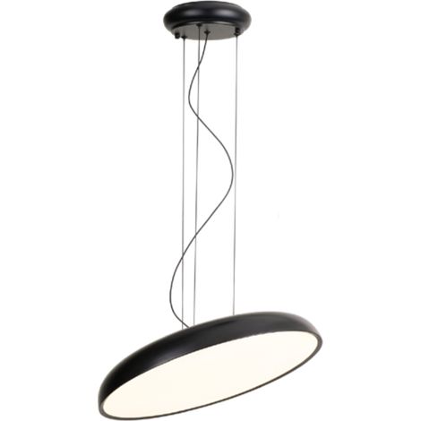Lamina - Lámpara colgante LED 44cm 30W LED negro (1/2)