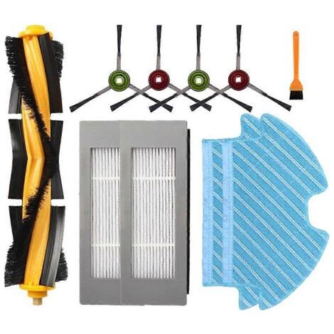 LAN Ersatzteile für Ecovacs Debot OZMO 900 905 DN55 Saugroboter: Hauptseitenbürste, HEPA-Filter und Reinigungstücher. (1/5)