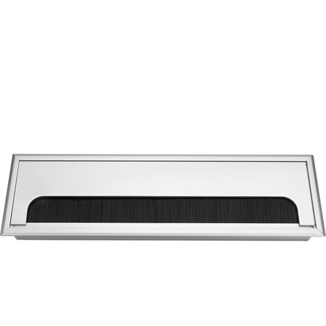 Carré aluminium bureau ordinateur câble fil rangement sortie insert trou couvercle dessus (Grand) (1/5)