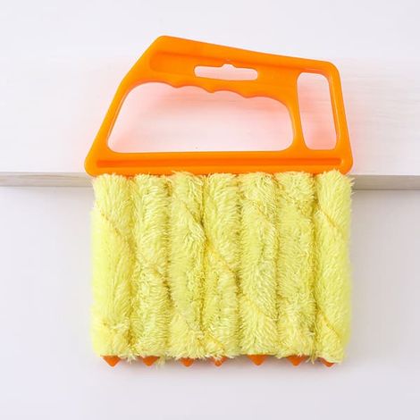 Brosse orange pour store vénitien (1 pièce) - Lavable et facile à utiliser (1/2)