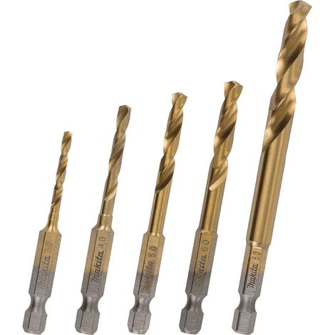 Makita zest.wiert.do met.hss-tin 1/4" hex 5szt.