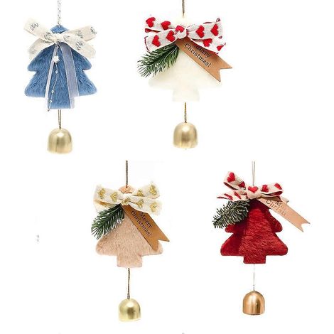 Clochettes décoratives pour sapin de Noël, idéales pour décorer une sonnette de porte, parfaites en toute saison. Décorations de voiture et carillons éoliens, de jolis cadeaux. (1/5)