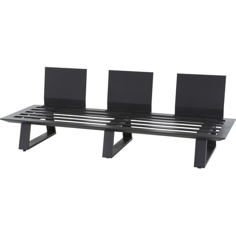Siena Garden 3er Loungebank Lardos Aluminium matt anthrazit P03240