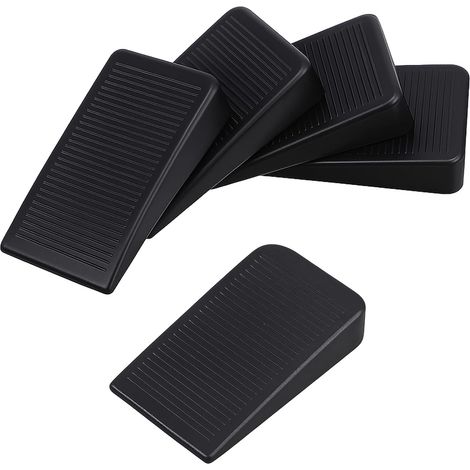 Cale De Nivellement - Lot De 4 - PVC Noir - Antidérapante - Pour Meubles Et Sols Irréguliers - 4,7x2,9x1cm (1/5)