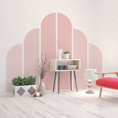 Papier peint intissé pré-encollé fresques géantes - ARCHES ROSE POUDRE - 90x60cm (1/5)