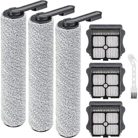 Accessoires pour aspirateur Tineco Floor ONE S5/S5 Pro 3 rouleaux de brosse 3 filtres HEPA haute performance Lavables et réutilisables (1/4)
