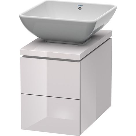 Meuble sous-vasque L-CUBE 320x547x400mm blanc lilas brillant