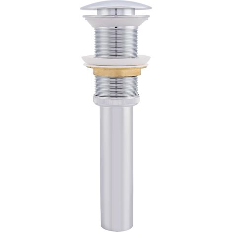 G1 1/4" Robinetterie de Lavabo en Laiton avec Bonde Évier Salle de Bain (Chrome Argenté) (1/5)