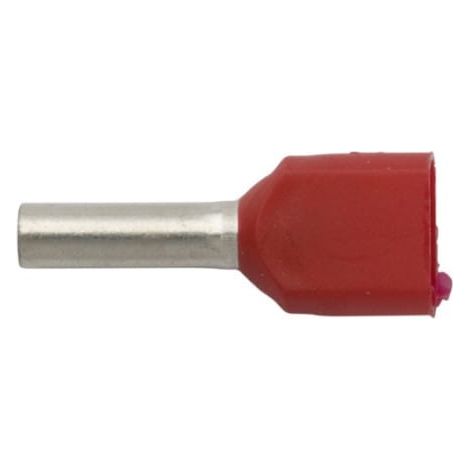 Guaina terminale isolata per cavi HI 2X1/8 DIN rossa E08KH-02020104801 /100 pezzi/