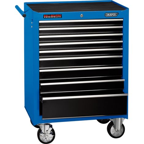 Draper 15110 Roller Tool Cabinet, 9 Drawer, 26"", Blue (1/5)