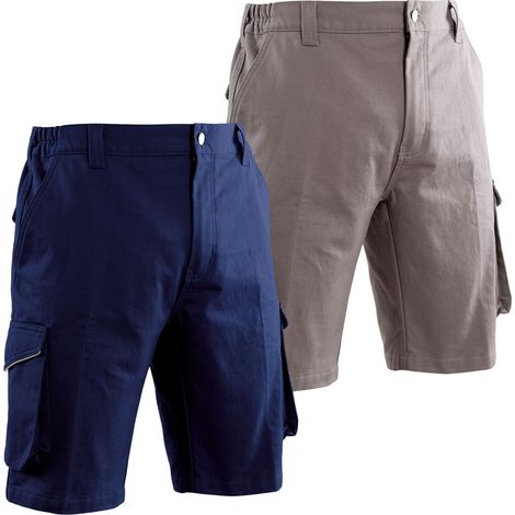 Bermuda da Lavoro Uomo Multitasca P&P Twill Blue S