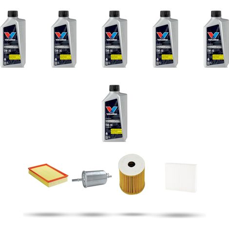 Kit tagliando 4 FILTRI e 6L OLIO compatibile con Volvo V70 II 2.4 20V T5 191Kw dal 2004 al 2007 (1/5)