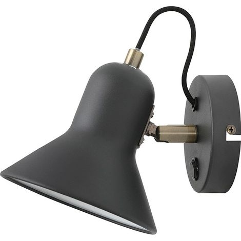 Aplique de Pared con Interruptor Direccionable de Metal