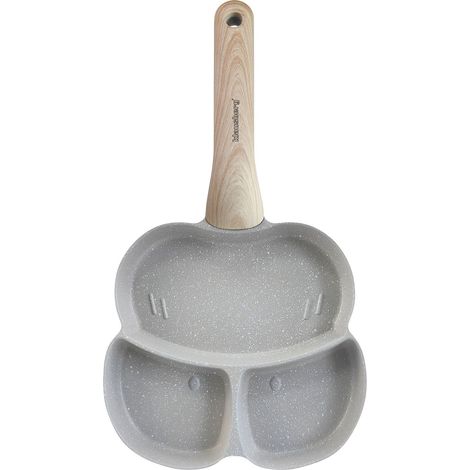 Teglia in marmo 3 in 1 per uova, pancake e crêpes, 18 cm, GRIGIO, KLAUSBERG KB-7824 (1/5)